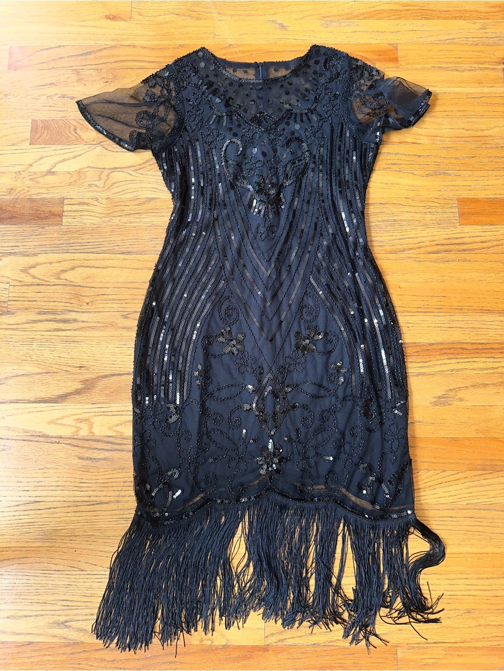 SWEETV 1920’s Flapper Dress for Woman - Picture 2 of 9